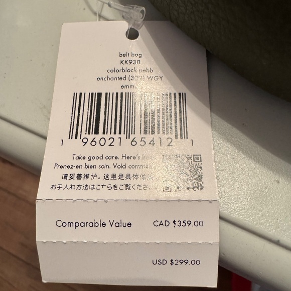 Kate Spade Olive Green Fanny Pack NWT - Picture 2 of 2